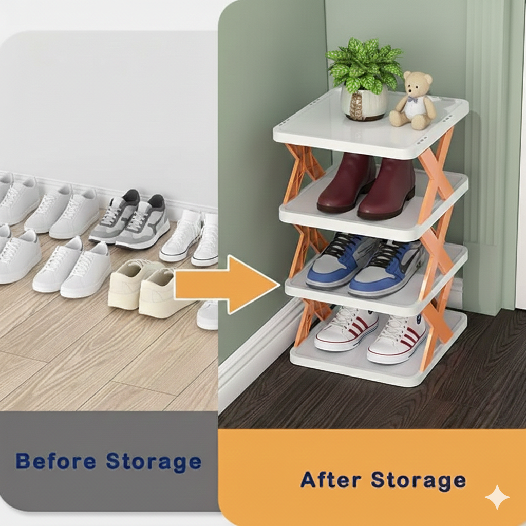 Collapsible Shoe Rack